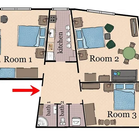 Apartment At The Blue Lion & Parking Assistance