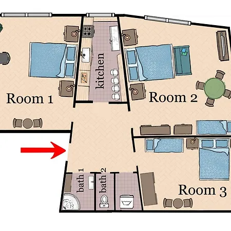 Apartment At The Blue Lion & Parking Assistance *